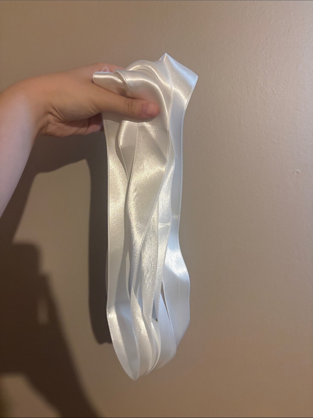 Free with $50 purchase - White Satin Ribbon